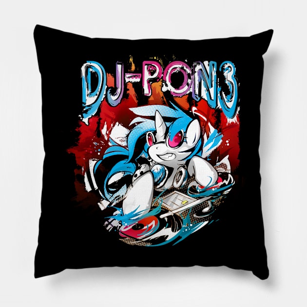 Dj-Pon3 v2 Pillow by Cenit