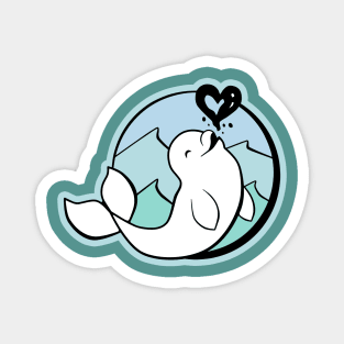 Beluga Kisses Magnet