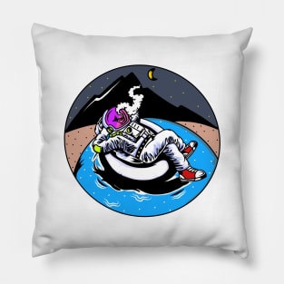 River On Mars Pillow