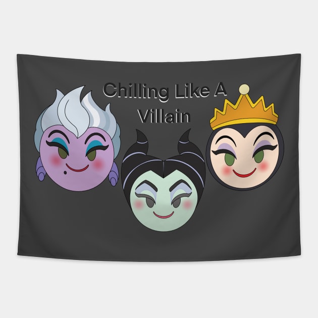 Chilling Like A Villain Tapestry by BeckyDesigns