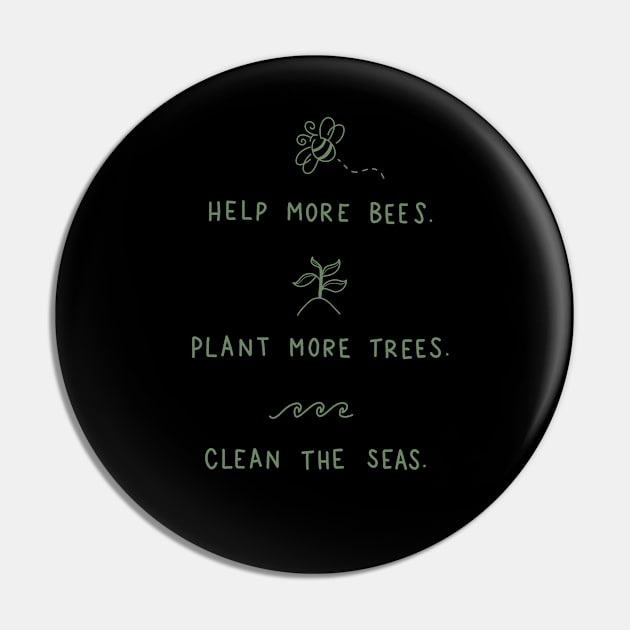 Save the Bees Pin by valentinahramov