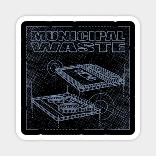 Municipal Waste - Technical Drawing Magnet