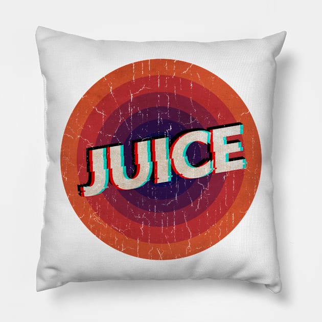 VINTAGE ORANGE CIRCLE - Juice Pillow by GLOBALARTWORD