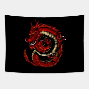 Wonderful asian dragon Tapestry