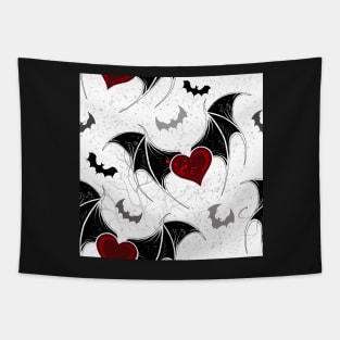 Seamless on Halloween (Vampire hearts) Tapestry