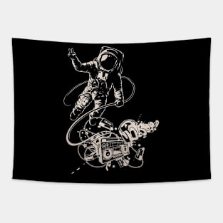 Astronaut with Boombox Tapestry