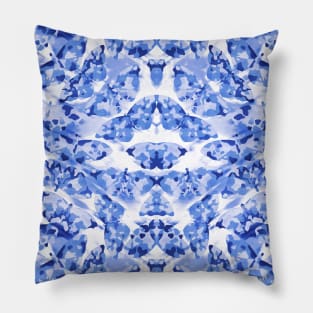 Tie-Dye Butterfly / Indigo Abstraction Pillow