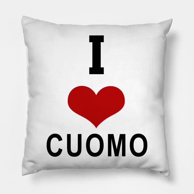 I LOVE CUOMO Pillow by DESIGNSDREAM