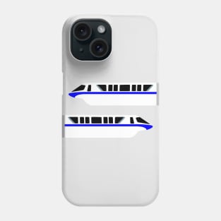 Minimal Monorail Blue Phone Case