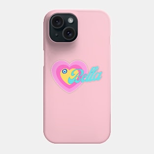 Bella in Colorful Heart Illustration Phone Case