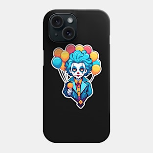 Clown Halloween Illustration Phone Case