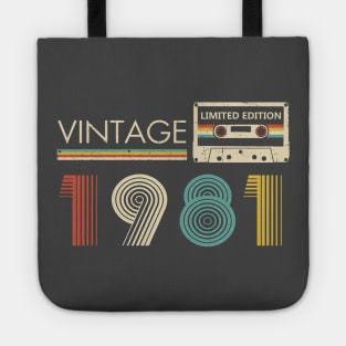 Vintage 1981 Limited Edition Cassette Tote