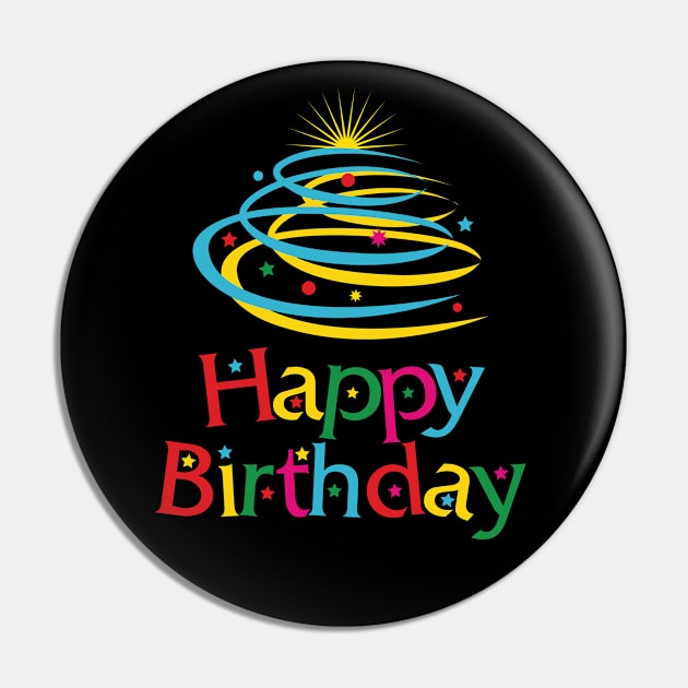 Funny and Happy Birthday Celebration Pin by jazzworldquest