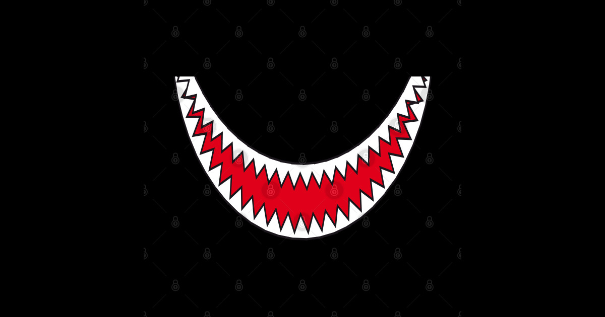 Download Halloween Shark Smile With Teeth - Teeth - Tapestry ...