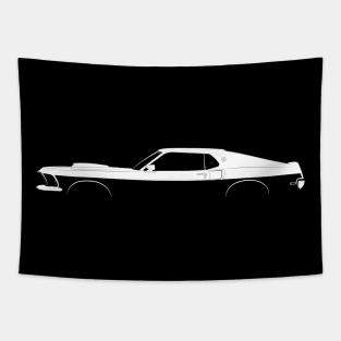 Ford Mustang Boss 429 (1969) Silhouette Tapestry