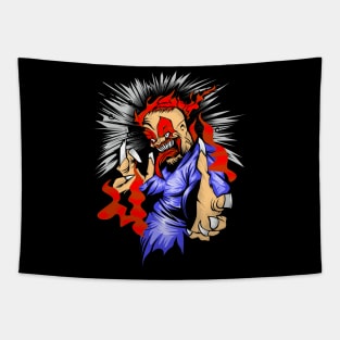 Kungfu Monster Tapestry