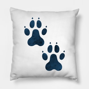 Wolf Pawprints Pillow