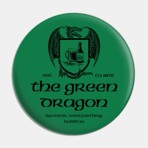 The Green Dragon Inn Pin by Printed Passion