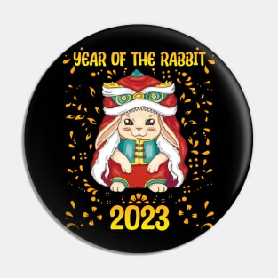 Good Luck Zodiac Happy Chinese New Year of the Rabbit Pin