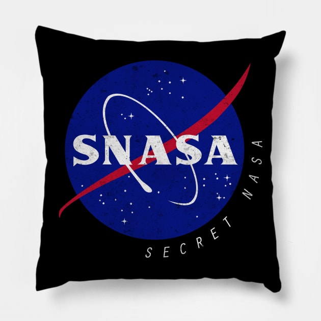 SNASA (Secret NASA Logo) Pillow by LiRoVi