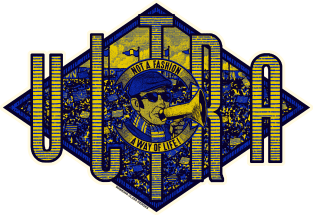 VECCHIO ULTRAS by Wanking Class heroes! (blue and yellow) edition) Magnet