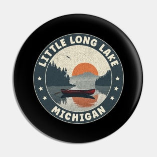 Little Long Lake Michigan Sunset Pin