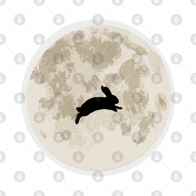 Rabbit on Moon by GoodyL