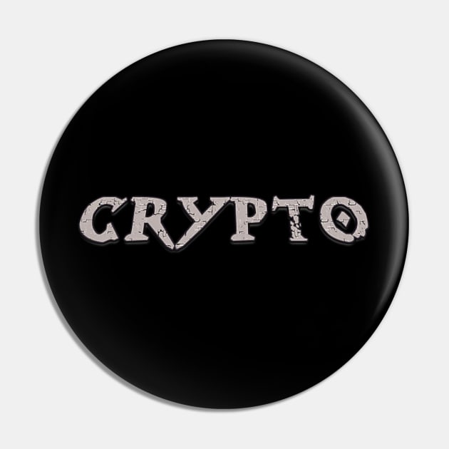 Crypto - Stonecraft style Pin by cryptogeek