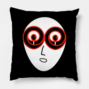 Crazy trance alien face Pillow