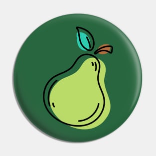 Dear Pear - The green pear drawing Pin