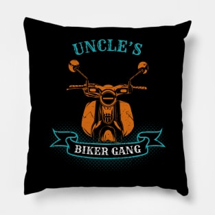 Uncle's Biker Gang Father's Day Pillow