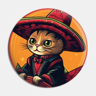 Mexican Cat Taco Ocato Funny Pin