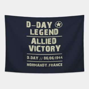 Allied Victory on D-Day 1944 in Normandy WWII Tapestry