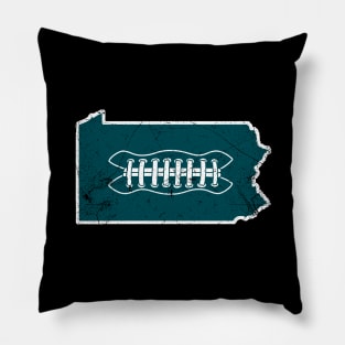 PA Football - Black/Green Pillow