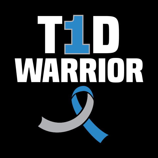 Support T1d WARRIOR diabetes blue Rainbow Type 1 Diabetes Awareness by UNXart