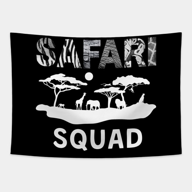 Safari Squad Wild Animals Zoo Tapestry by KRU COOL