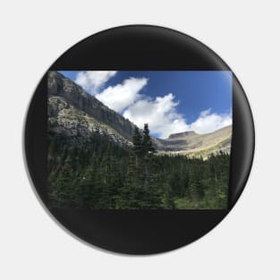 Moutain and Pine Trees Pin