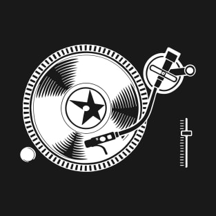 Retro DJ Disc Jockey Vinyl Record Player Vintage Turntable T-Shirt