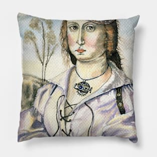 Steampunk version Rafael Sanzio Madonna Pillow