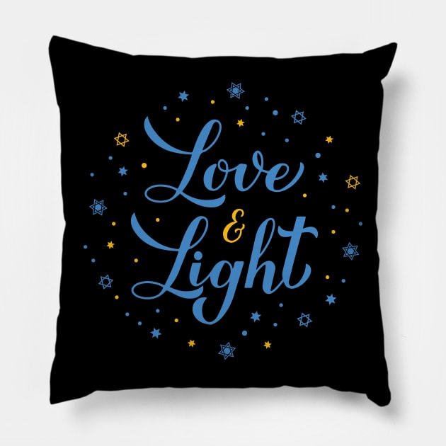 Hanukkah-Love & Light Pillow by shemazingdesigns