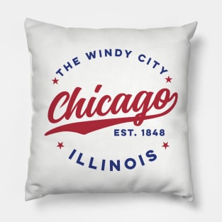 The Windy City Chicago Pillow