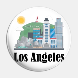 Los Angeles for Men Women and Kids Pin