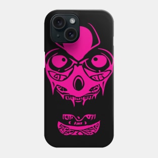 Alien Zombie Skull Magenta Color Phone Case