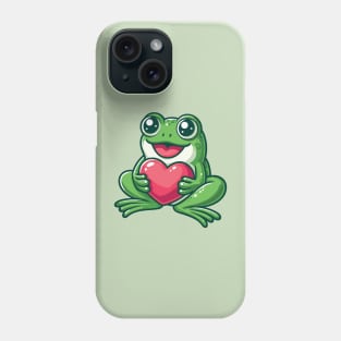 Frog with Love Phone Case