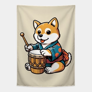 Djembe dog Tapestry