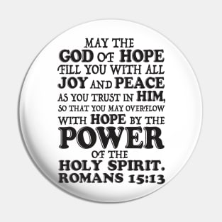 Romans 15:13 Pin