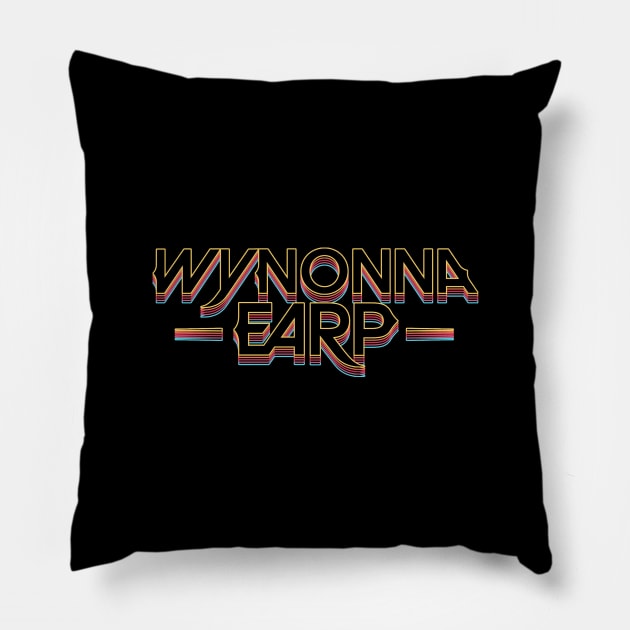 Wynonna Earp Multicolored Logo Pillow by viking_elf