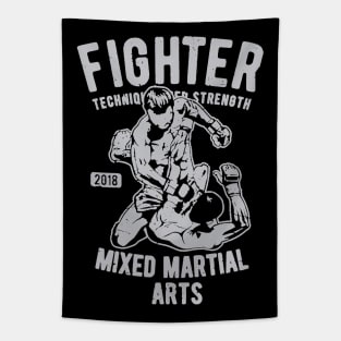 Mixed Martial Arts Fighter Tapestry