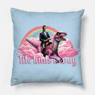 Life Finds a Way Raptor Riding Jeff Pillow