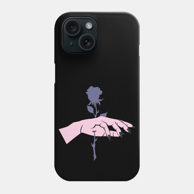 Hand & rose. Phone Case by candelanieto